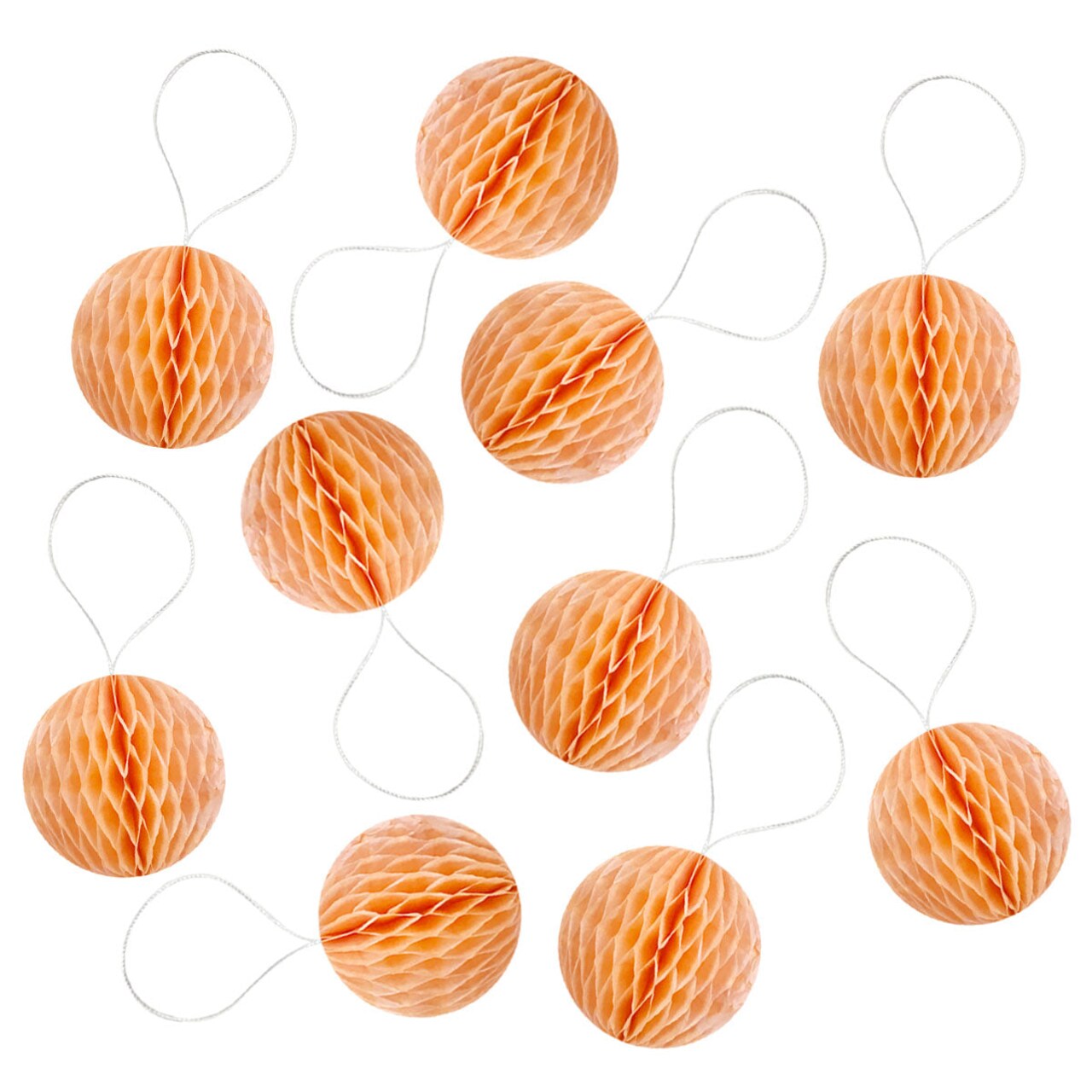Wrapables Mini Honeycomb Ball Party Decorations for Weddings, Birthday Parties, Baby Showers and Nursery Decor (Set of 10), 2"